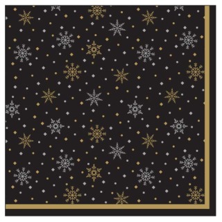 40cm 3 Ply Napkin Midnight Sparkle 